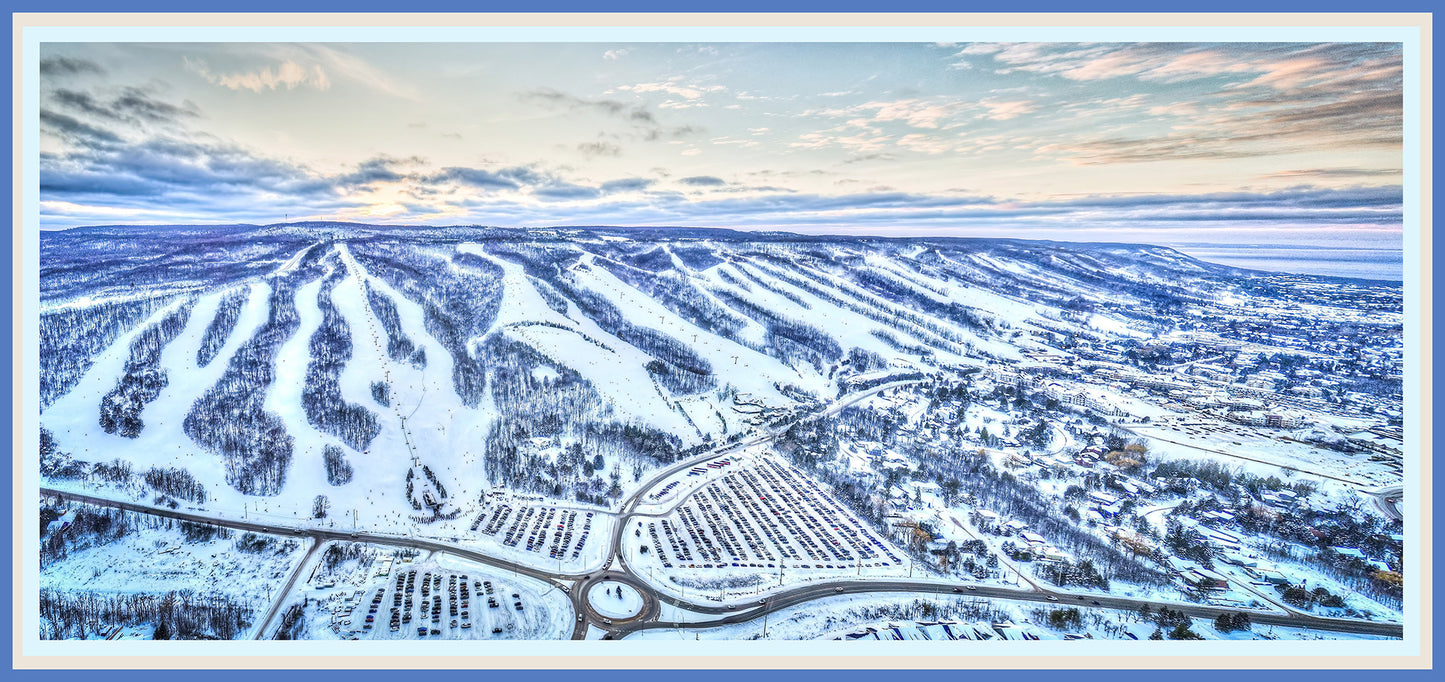 Winter at Blue Mountain Silk Scarf / Shawl