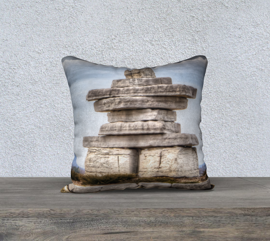 Sunset Point Inukshuk Cushion Cover