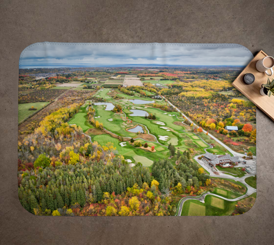 Golf Course Back Nine Aerial Blanket