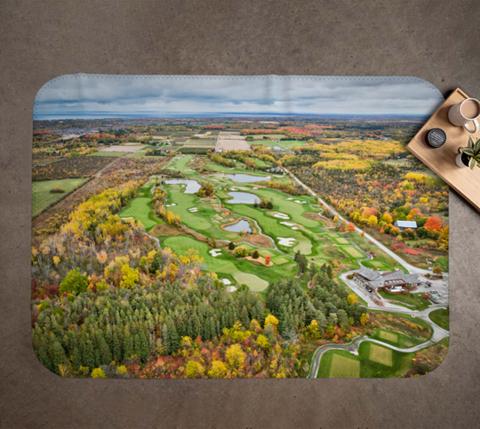 Golf Course Back Nine Aerial Blanket