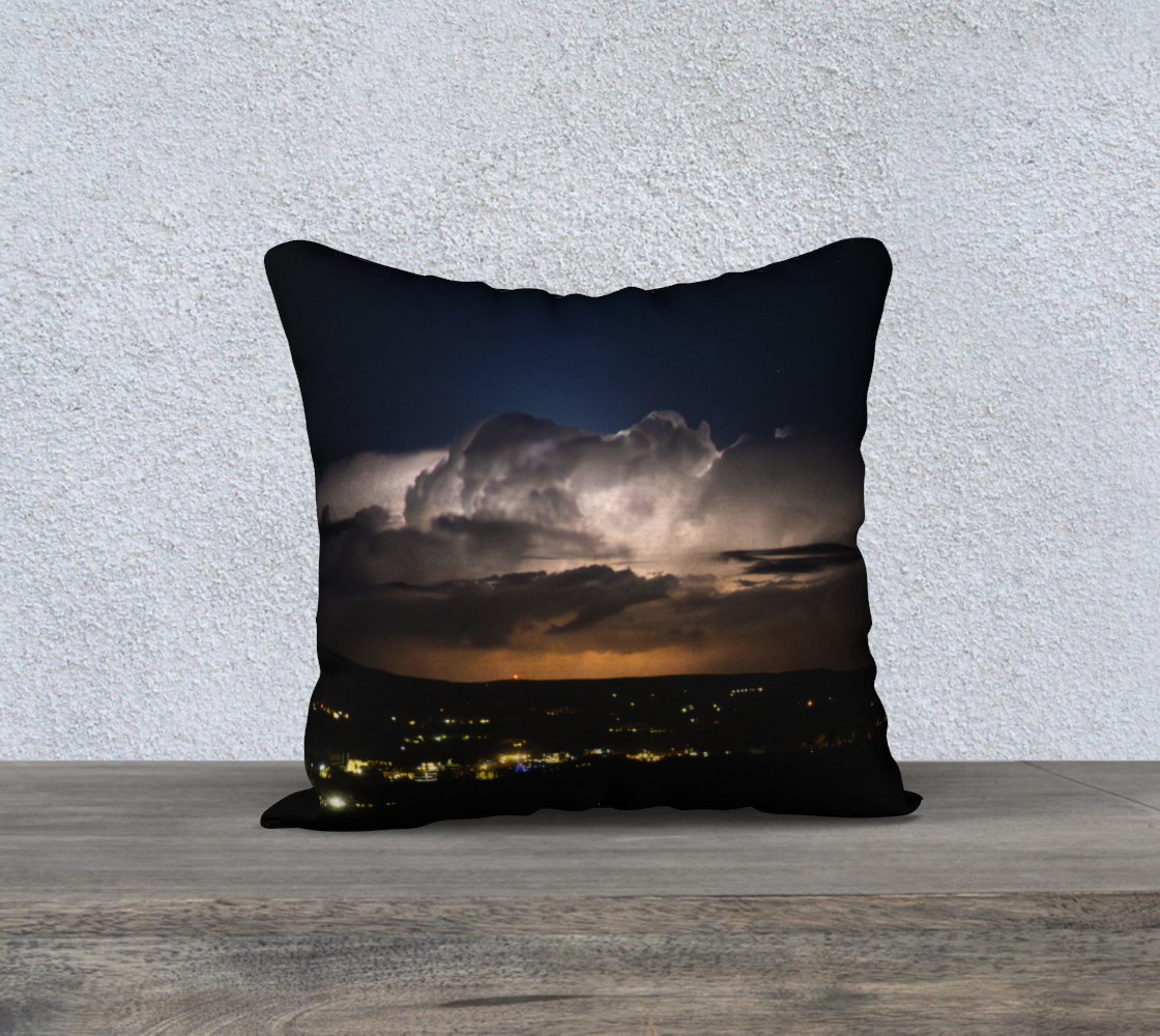 Night Lightning Cushion Cover