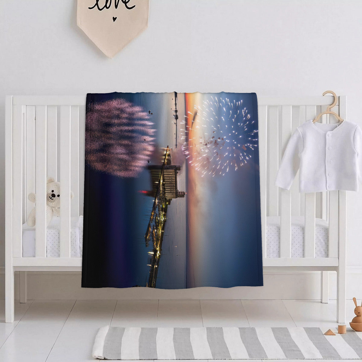 Historic Collingwood Harbour on Canada Day Soft Baby Blanket