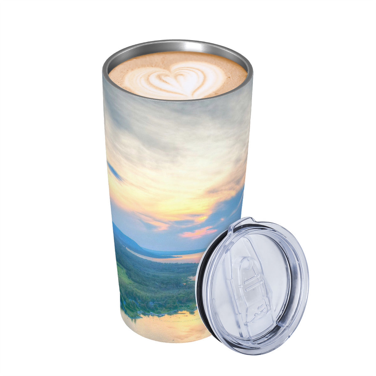GBH Georgian Bay Glow 20oz Stainless Steel Straw Lid Cup