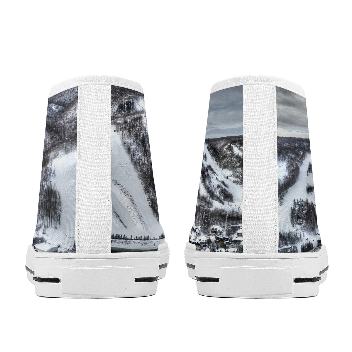 Alpine Ski High-Top Canvas Shoes - White