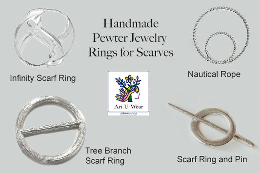 Pewter Scarf Rings