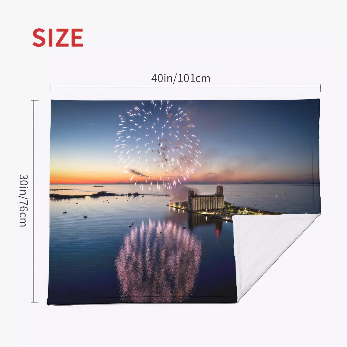 Historic Collingwood Harbour on Canada Day Soft Baby Blanket