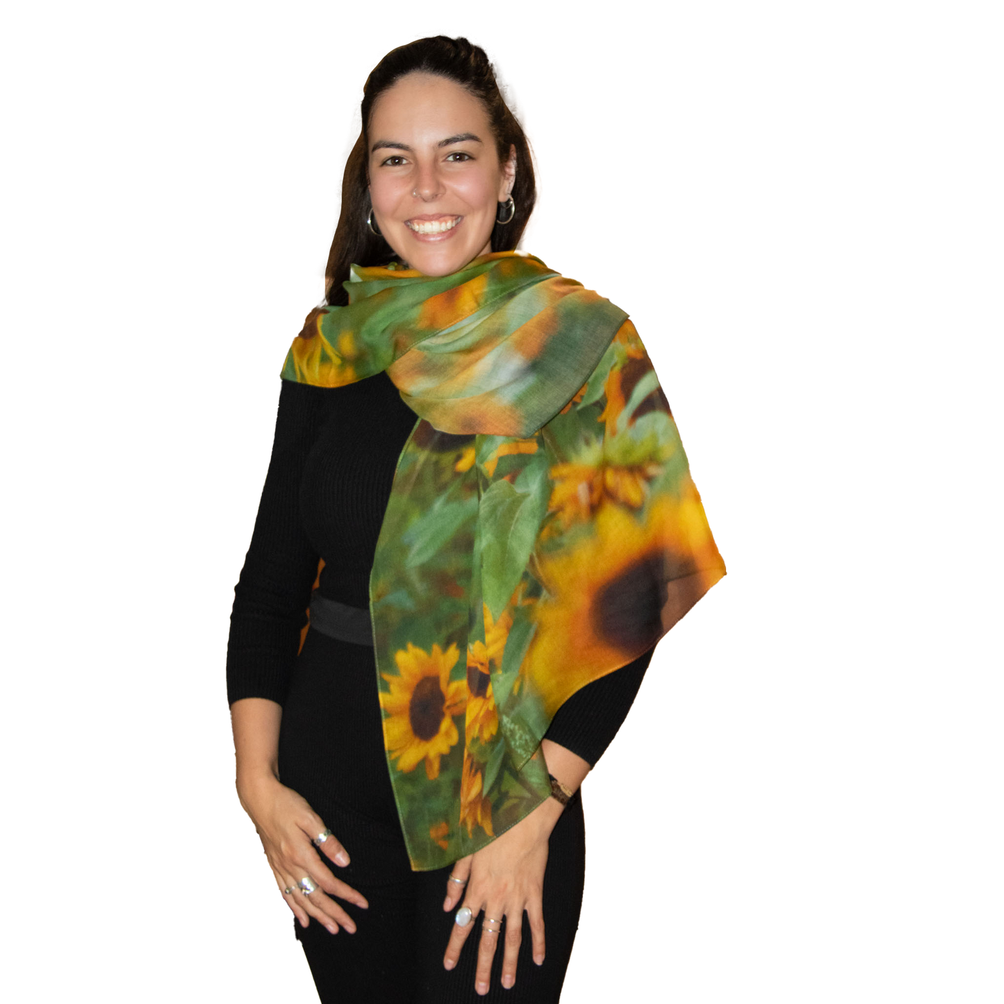 Sunflower Garden Square Shawl