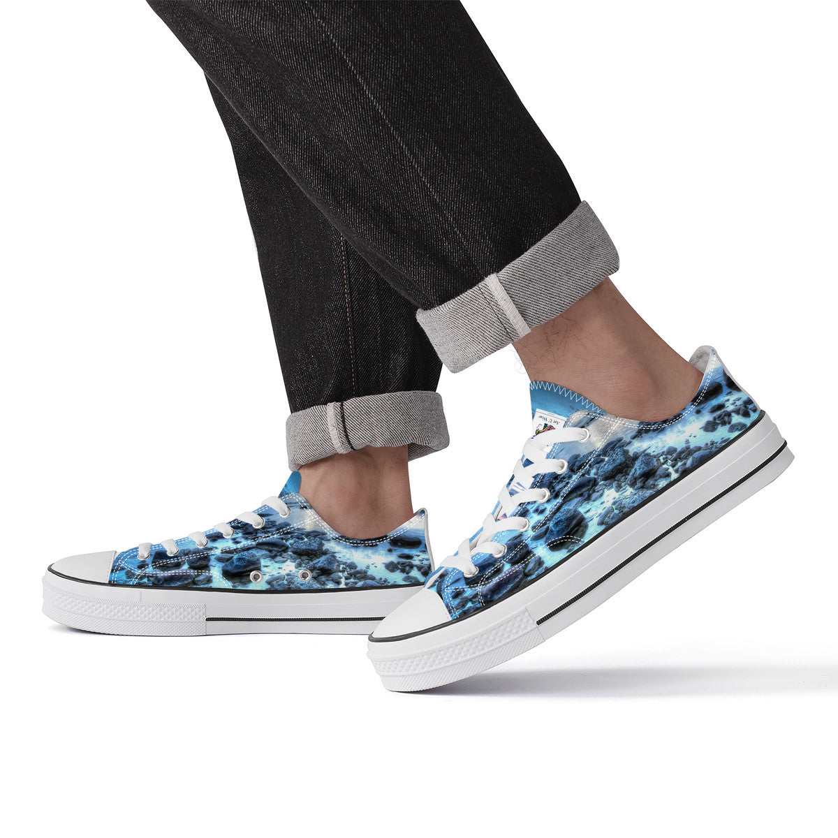 Blue Dawn Low Top Canvas Shoes