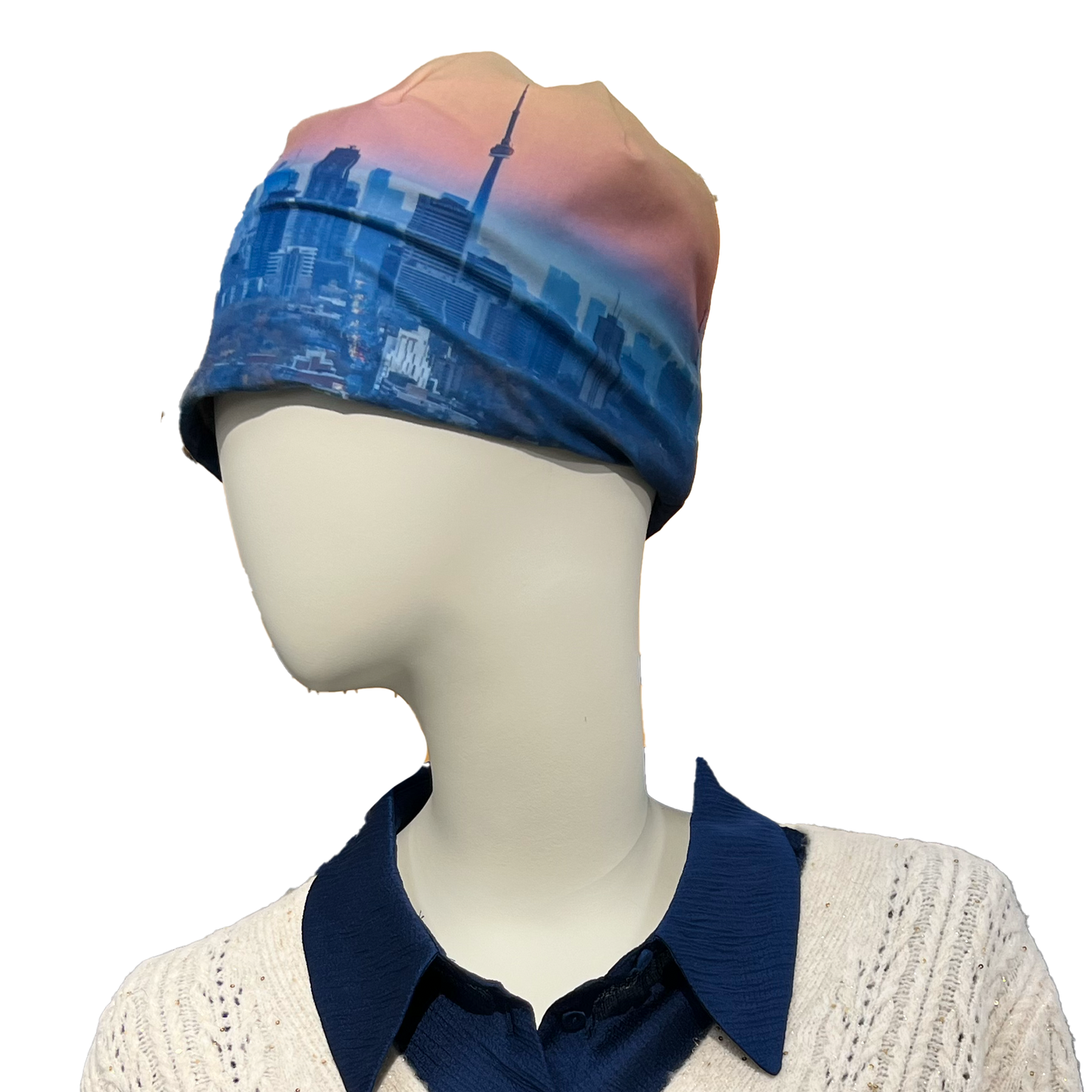 Toronto Skyline Sunset Beanie