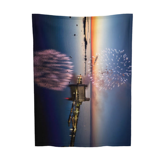 Historic Collingwood Harbour on Canada Day Soft Baby Blanket