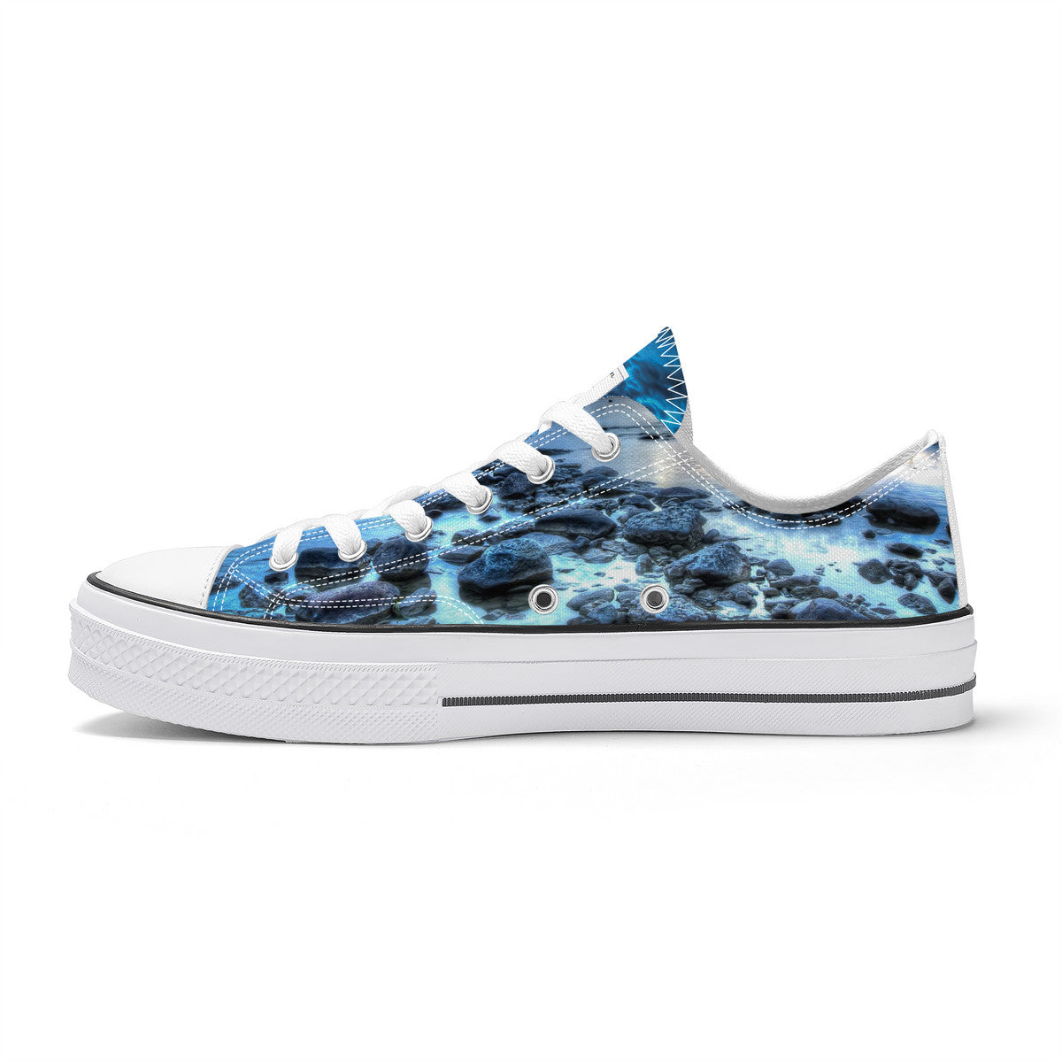 Blue Dawn Low Top Canvas Shoes