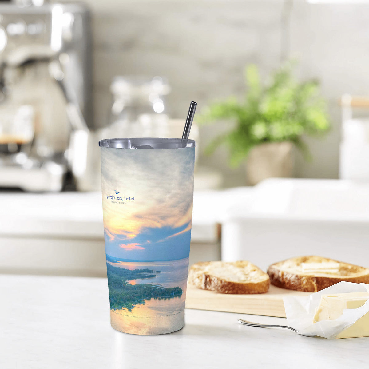 GBH Georgian Bay Glow 20oz Stainless Steel Straw Lid Cup