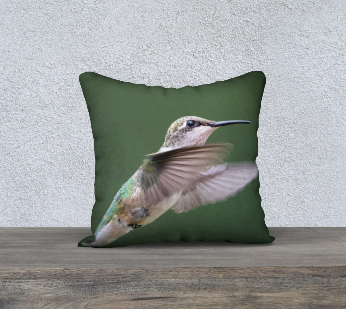 Scarlet Throated Hummingbird Cushion Cover