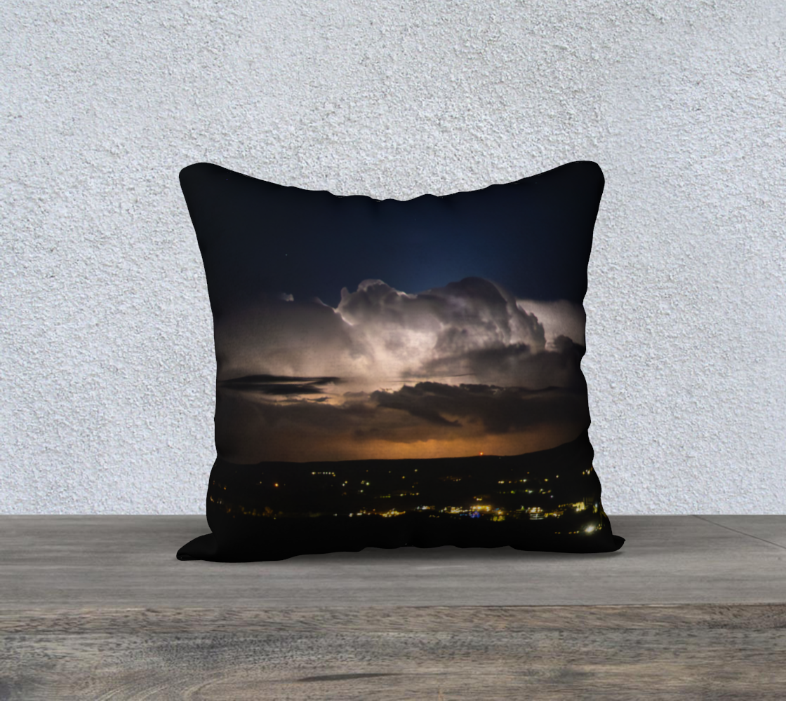 Night Lightning Cushion Cover