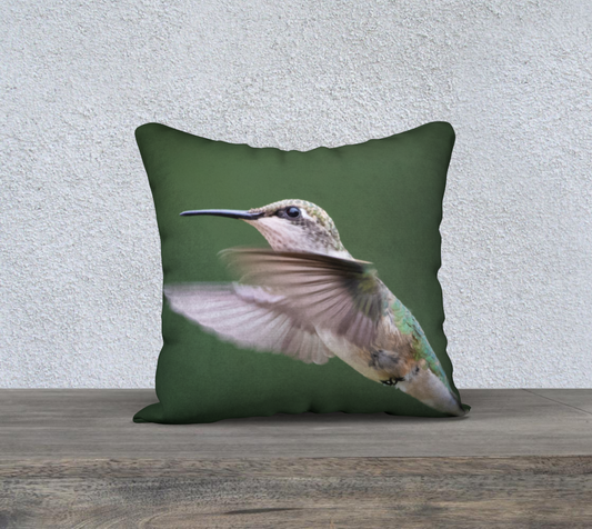 Scarlet Throated Hummingbird Cushion Cover