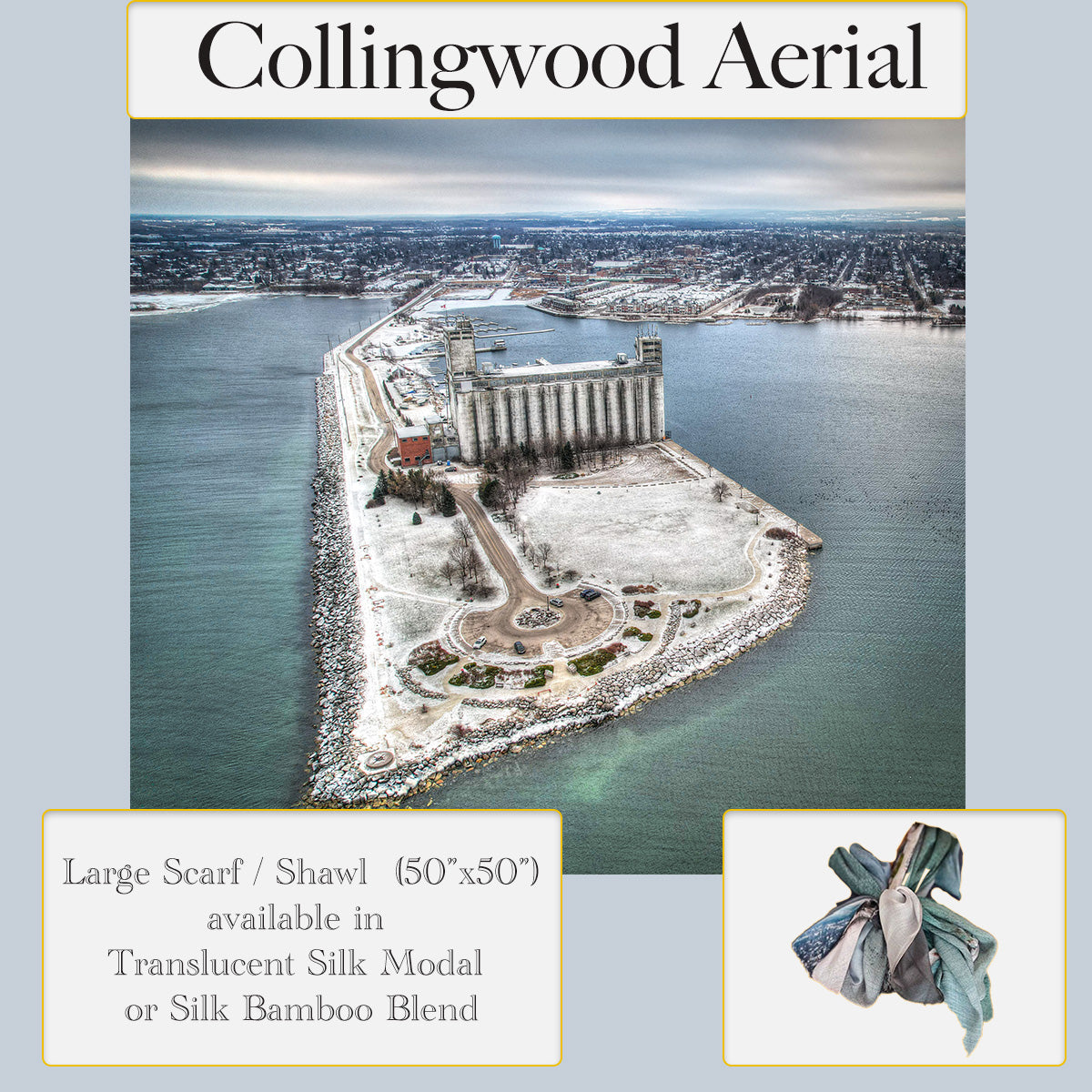Collingwood Aerial Square Shawl