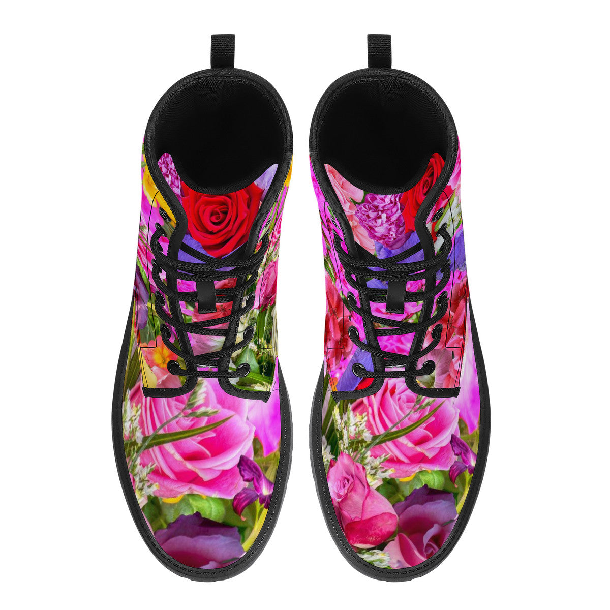 Floral Obsession Synthetic Leather Boots