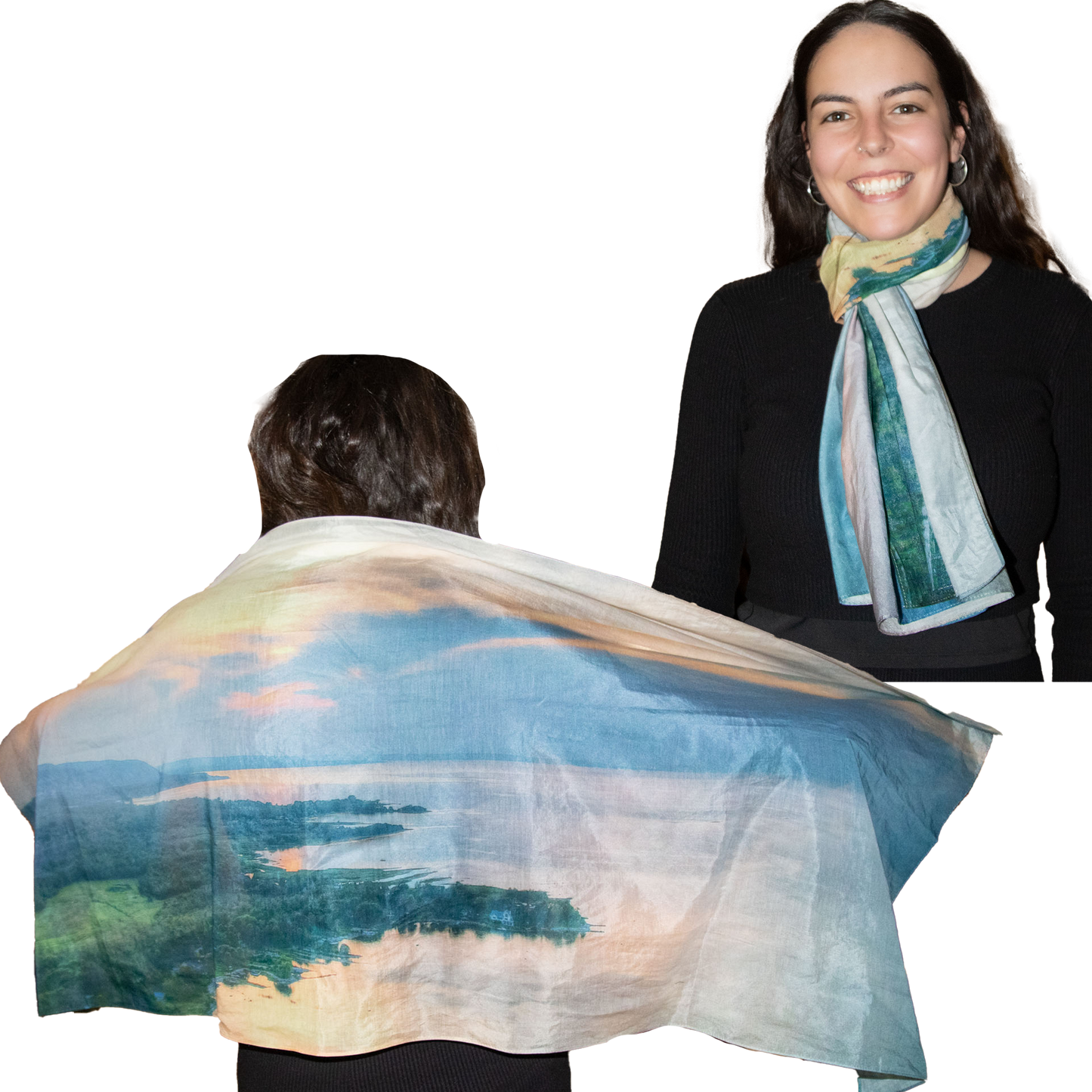 Georgian Bay Glow Scarf/Shawl