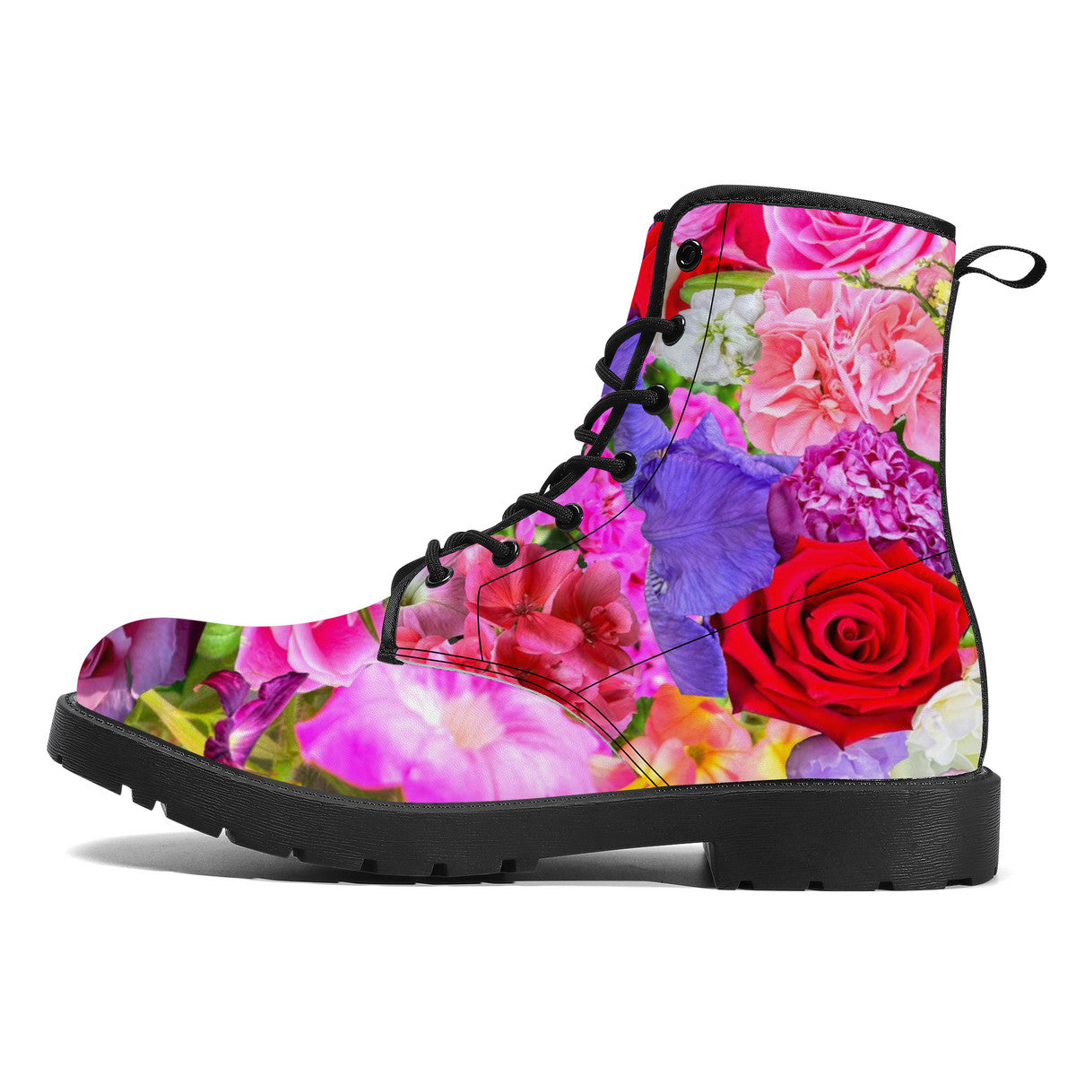 Floral Obsession Synthetic Leather Boots