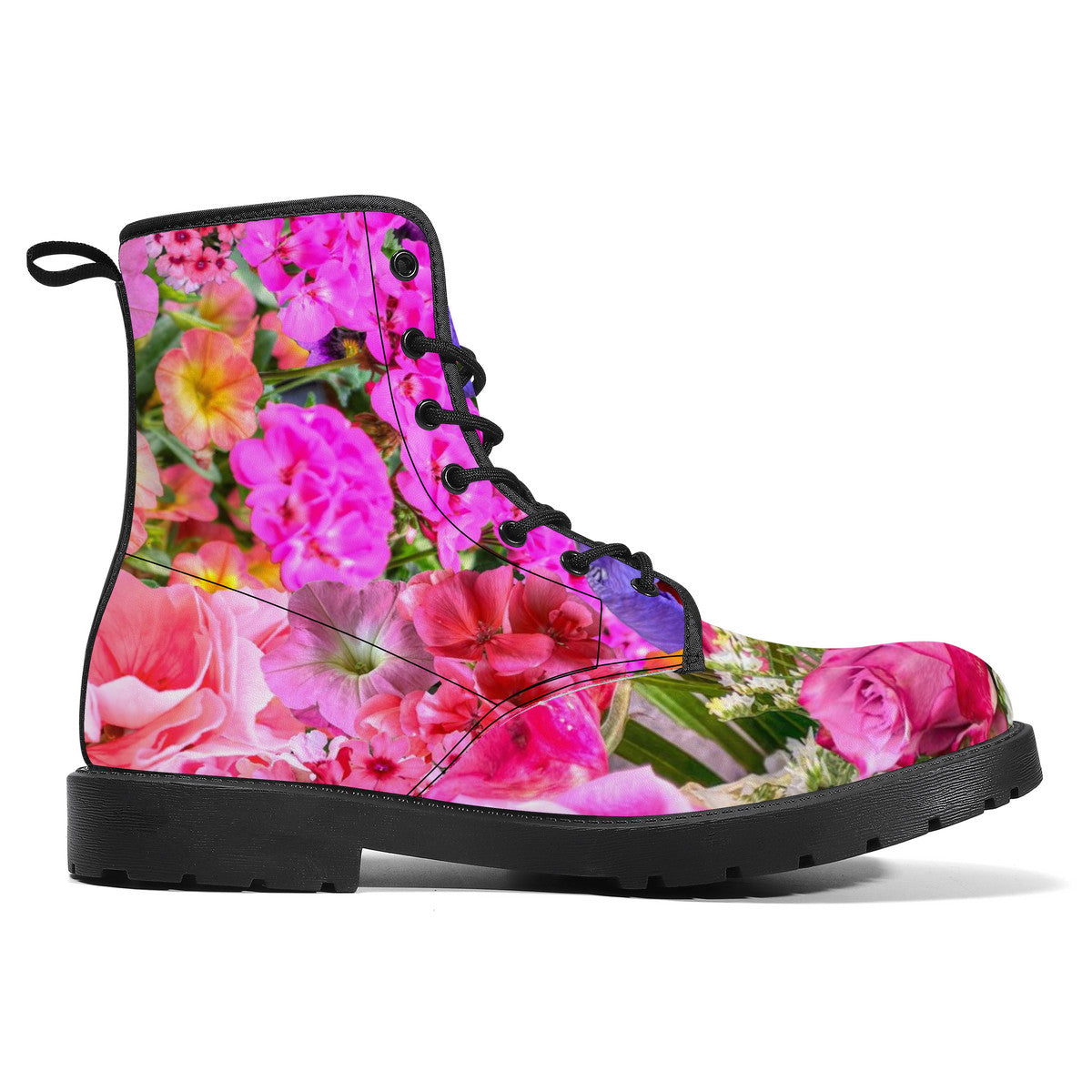 Floral Obsession Synthetic Leather Boots