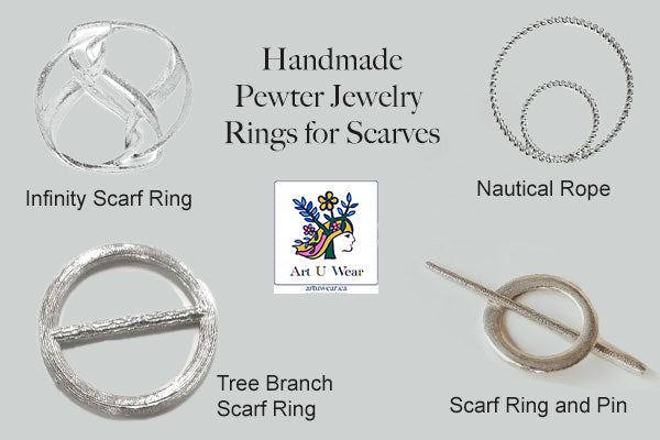 Pewter Scarf Rings