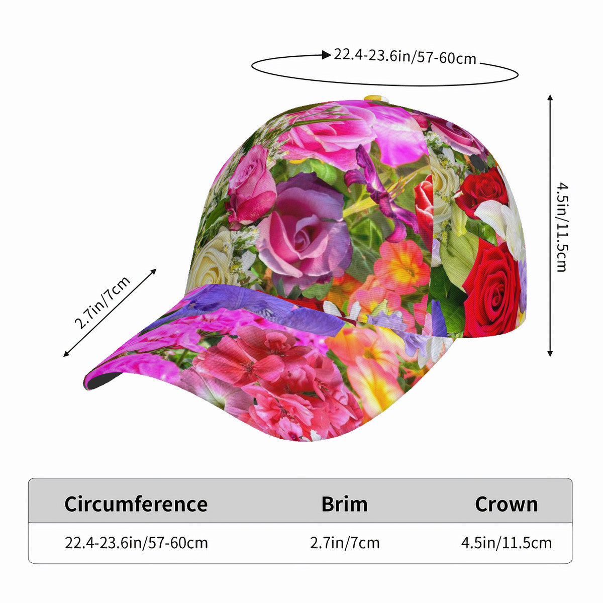 Floral Obsession Curved Brim Cap