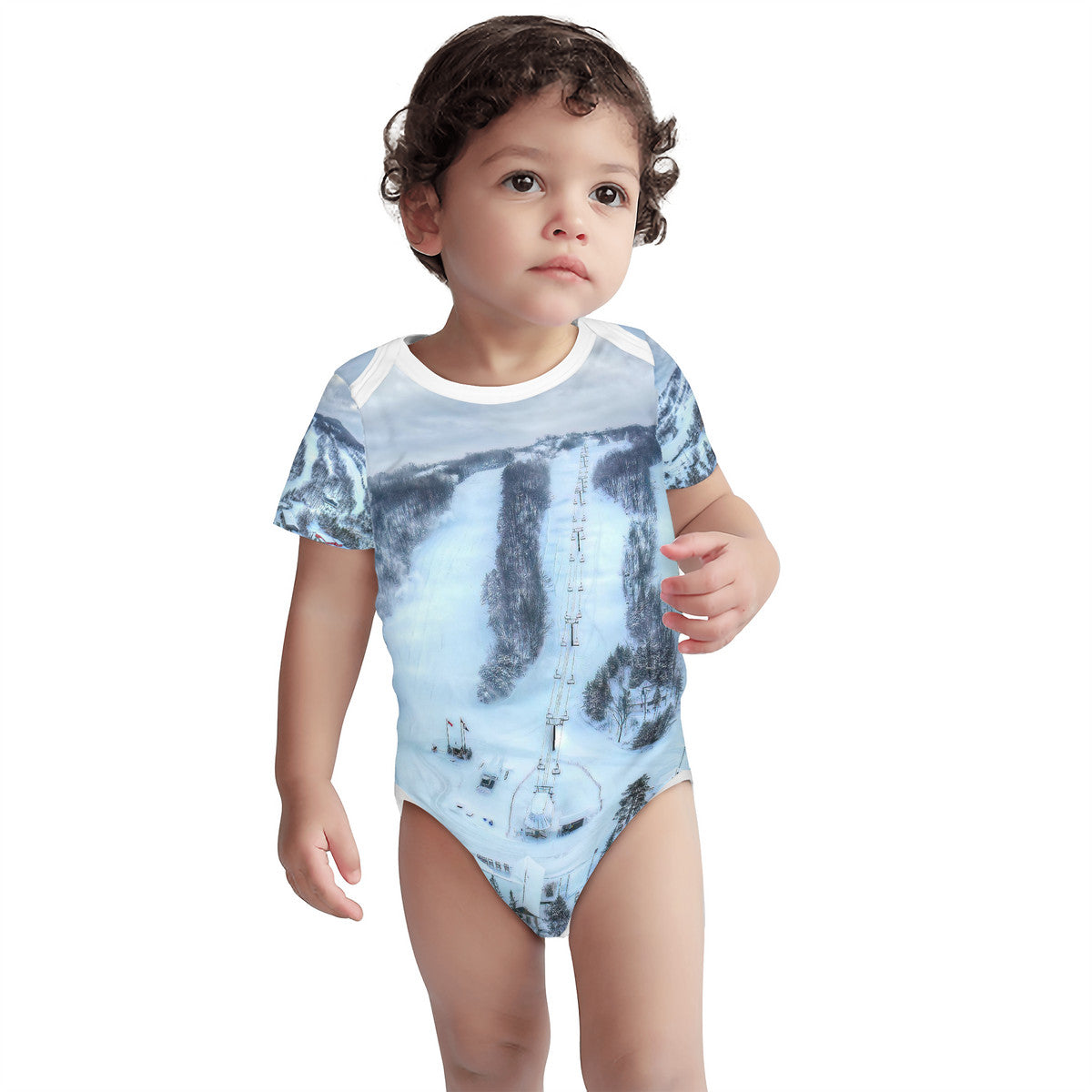 Ski Baby Short Sleeve One-Piece