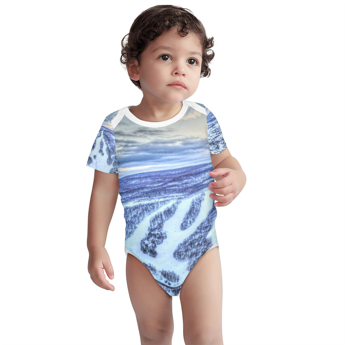 Blue Mountain South Short Sleeve Baby One-Piece