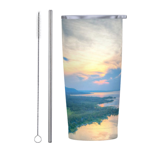 GBH Georgian Bay Glow 20oz Stainless Steel Straw Lid Cup