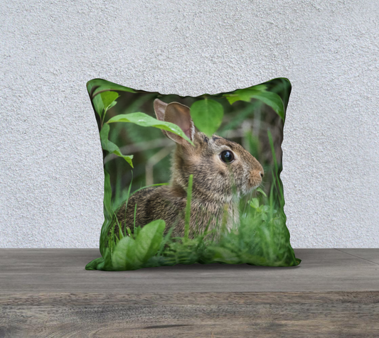 Bunny Hiding Cushion Cover