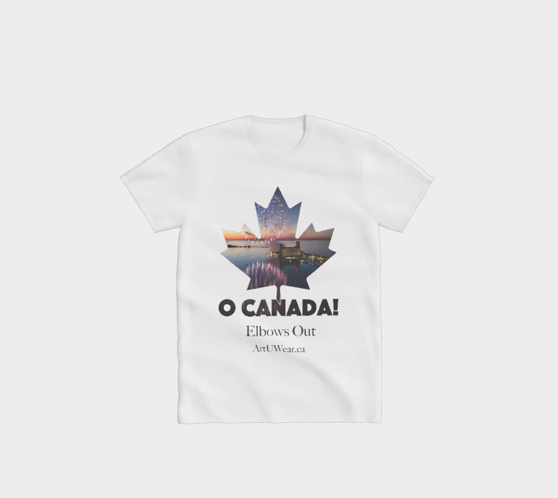 Comfort T Shirt with O Canada fireworks