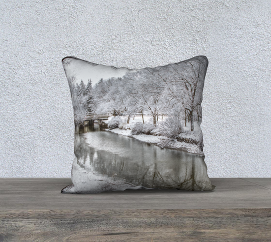Stratford in the Winter Cushion Cover