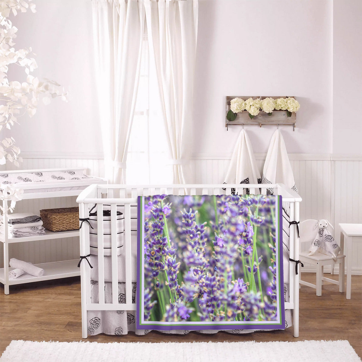 Lavender Fields Soft Baby Blanket